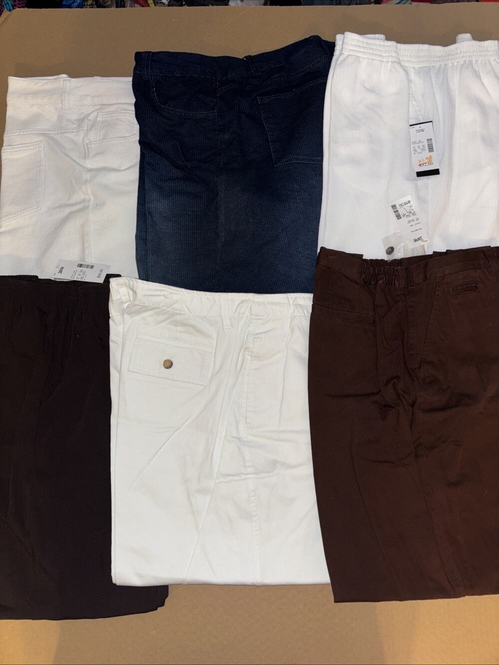 Women’s Vintage Pants Designer Lot NWT 20W 6 Pair